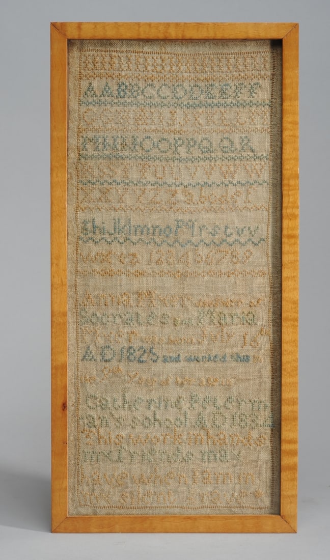 1834 Pennsylvania Sampler by Anna Myer Age 10 (1 of 4)