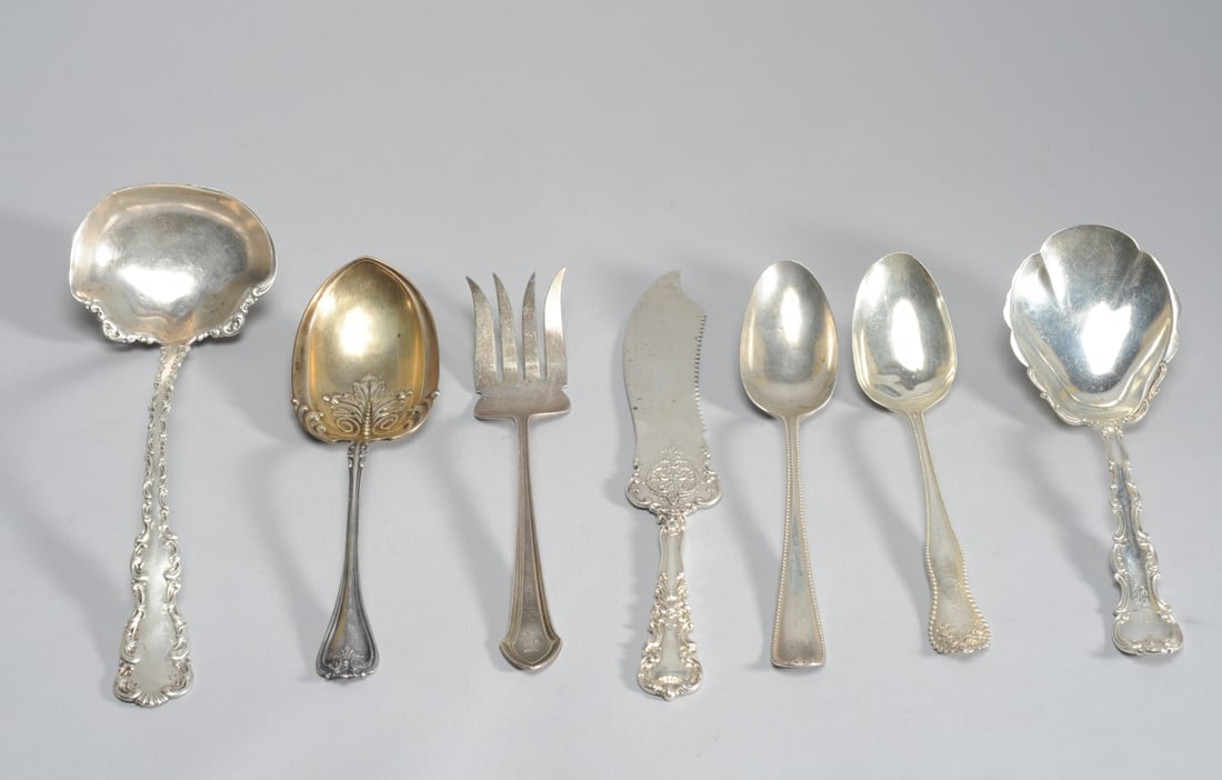 7 Sterling Silver Serving Pieces (1 of 9)