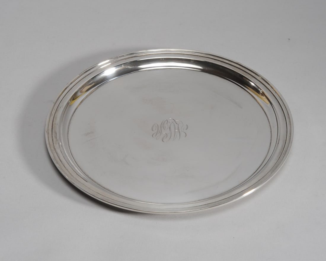 Tiffany & Co. Sterling Silver Round Tray (1 of 4)