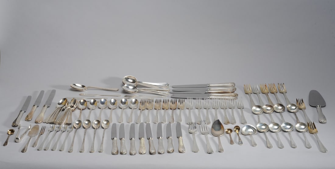 97 pcs. Tiffany & Co. Sterling Flemish Flatware (1 of 13)