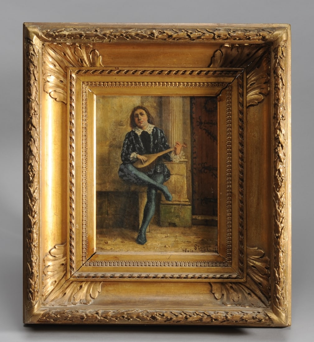 19th C. Oil Painting Signed Sivori, Paris (1 of 7)