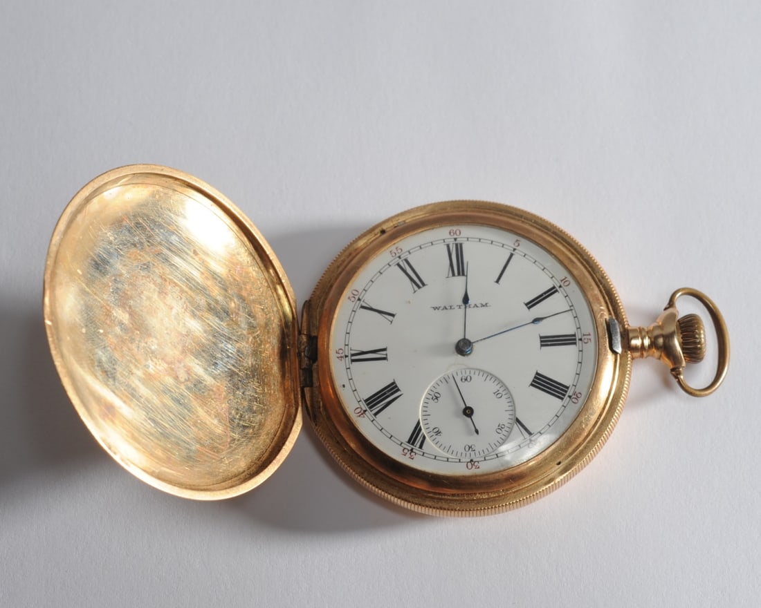 14K Yellow Gold Waltham Pocket Watch (1 of 5)