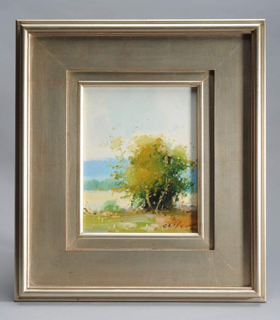 Oil Painting of a Landscape Signed Clifton (1 of 3)