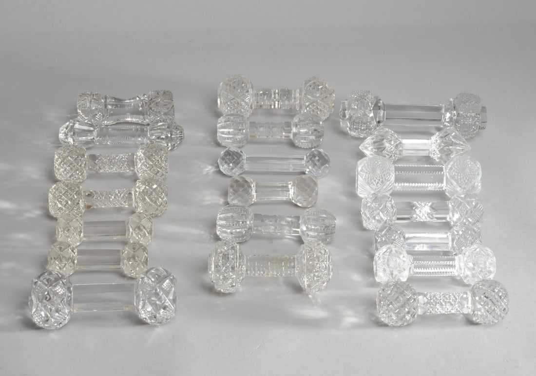 Mixed Grouping Cut Crystal Knife Rests (1 of 5)
