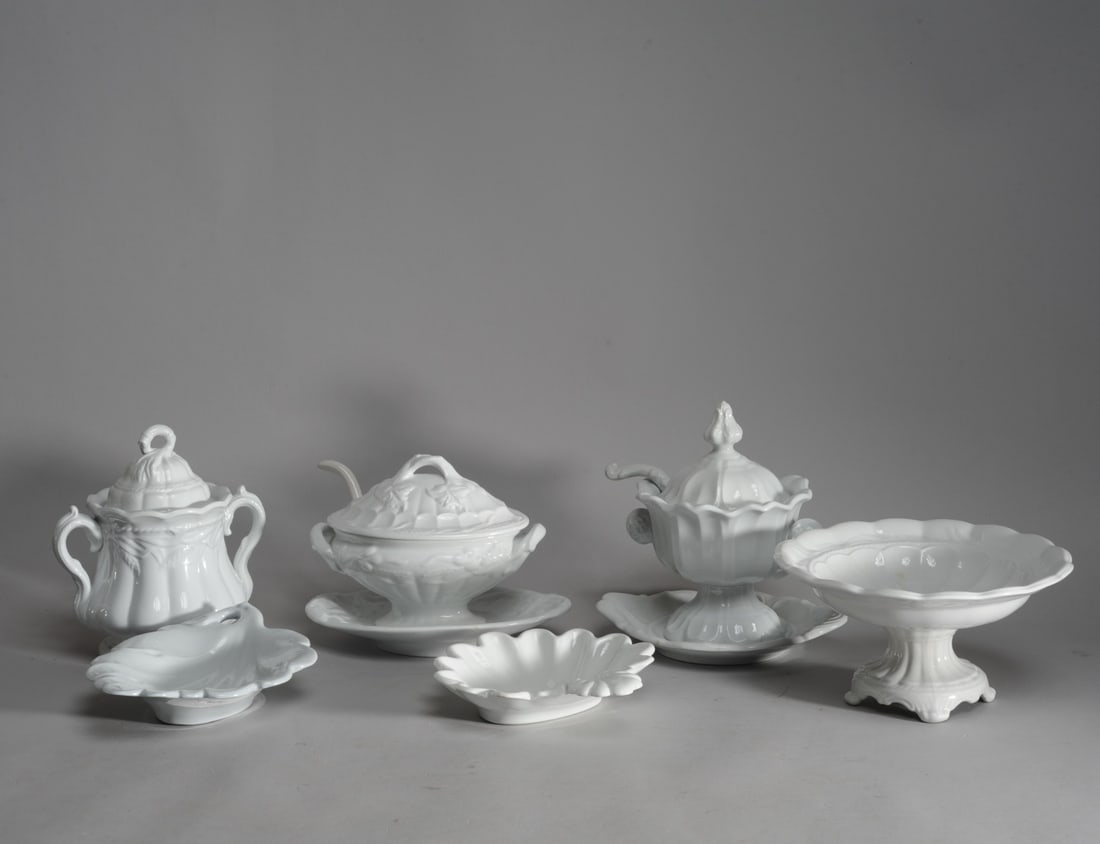Mixed Grouping Antique White Ironstone (1 of 10)