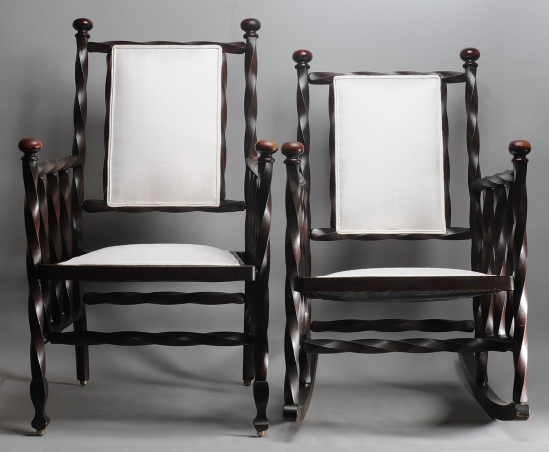 Attrib. George Hunzinger Armchair and Rocker (1 of 12)