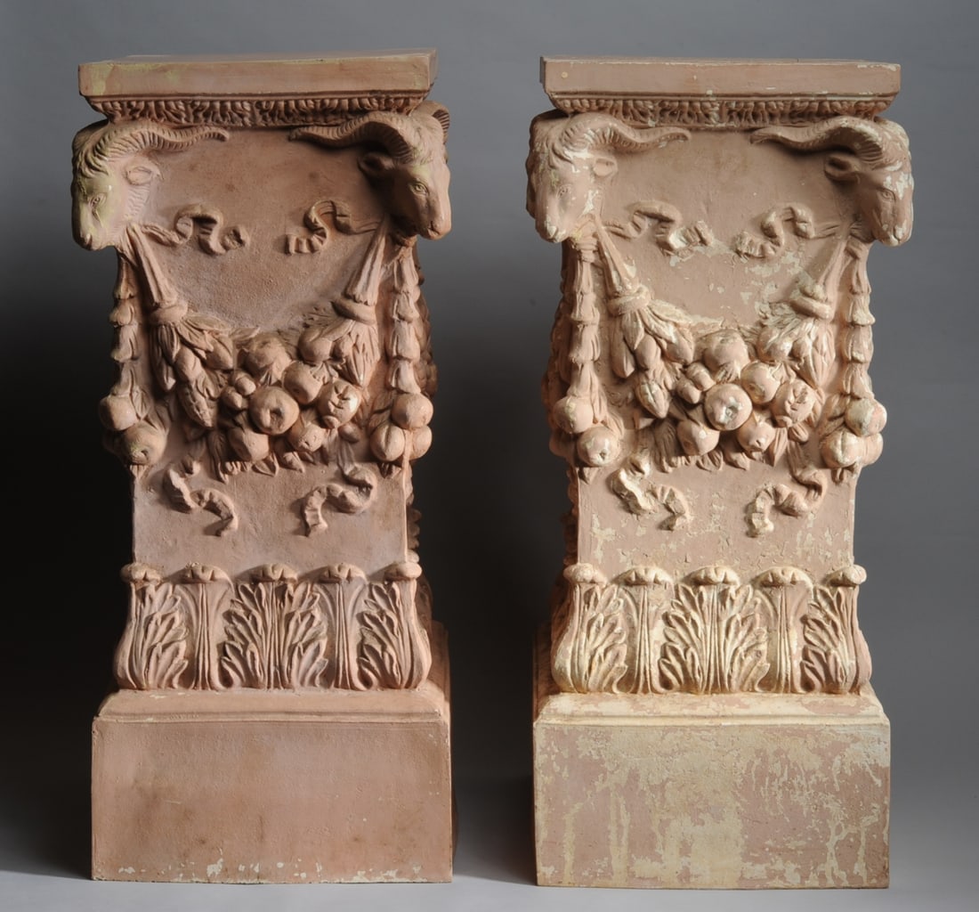 Pair Italian Renaissance Style Pedestals (1 of 20)
