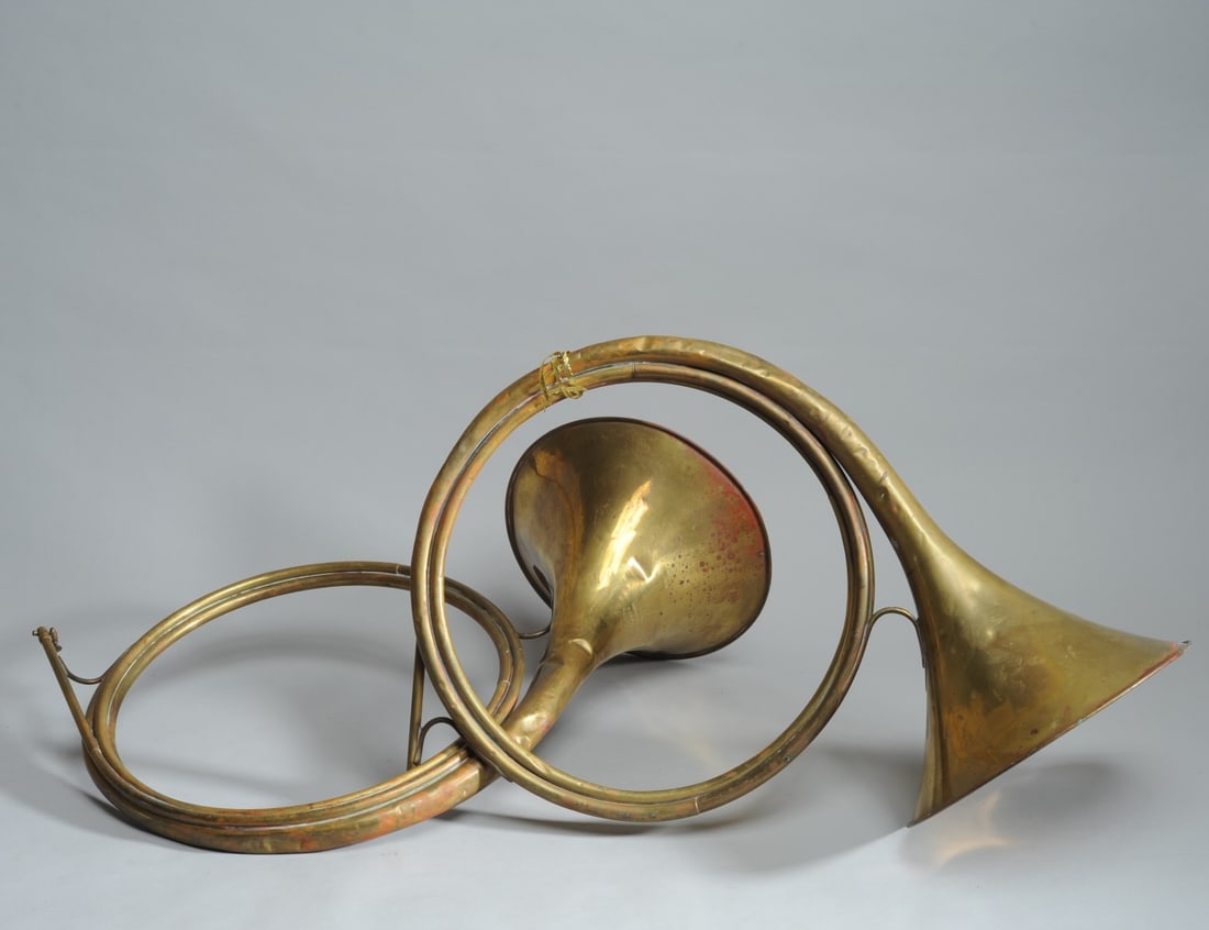 Pair Antique French Cor de Chasse Hunting Horns (1 of 15)