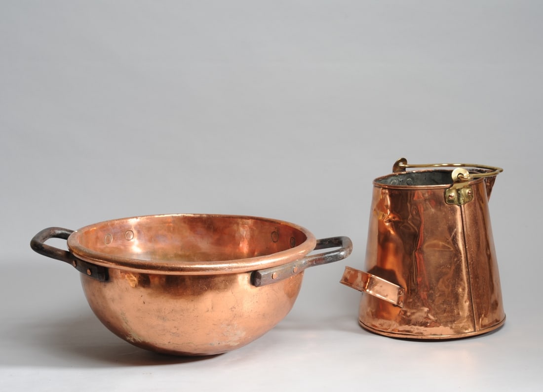Antique Copper Kettle & Coffee Pot (1 of 9)