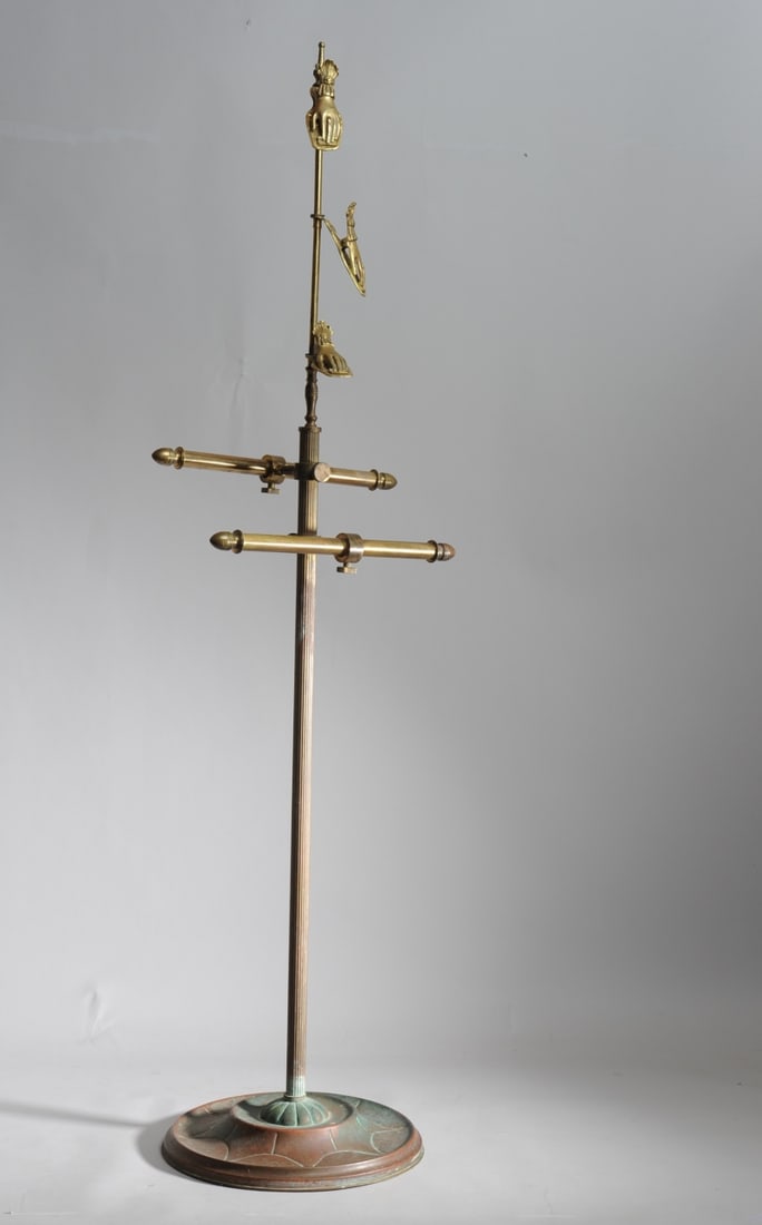 Vintage / Antique Brass Towel Stand / Valet (1 of 9)