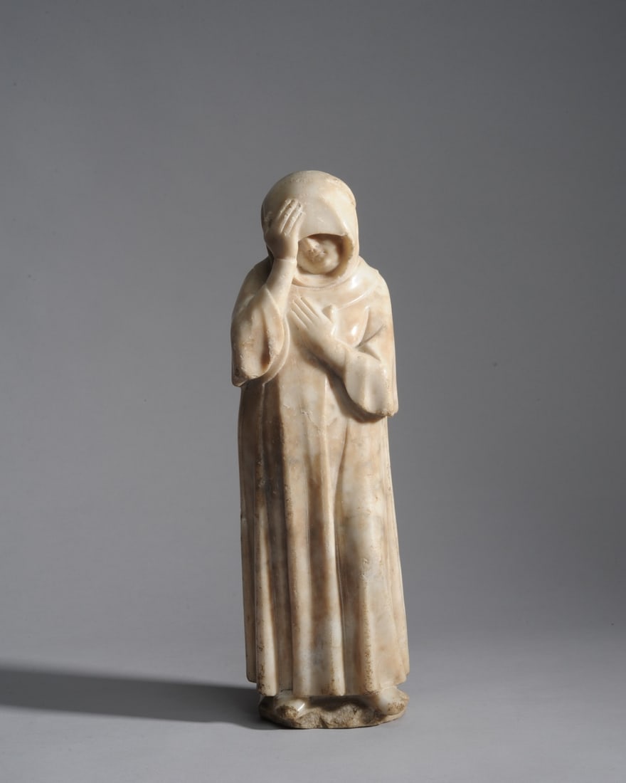 Alabaster Mourning Figure, "Weeper" (1 of 17)