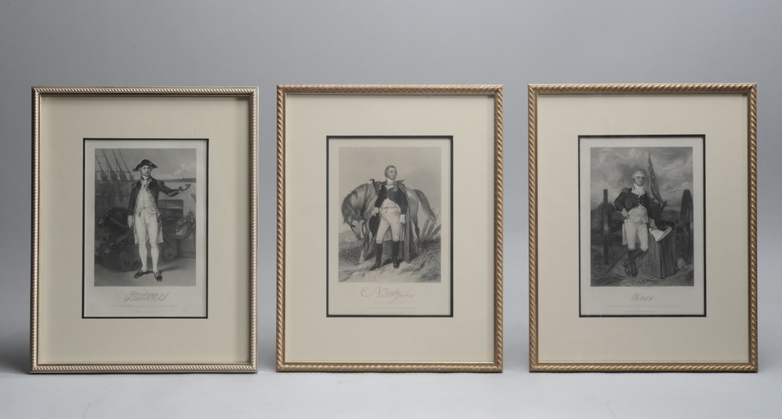 3 Engravings of Revolutionary War Figures (1 of 9)