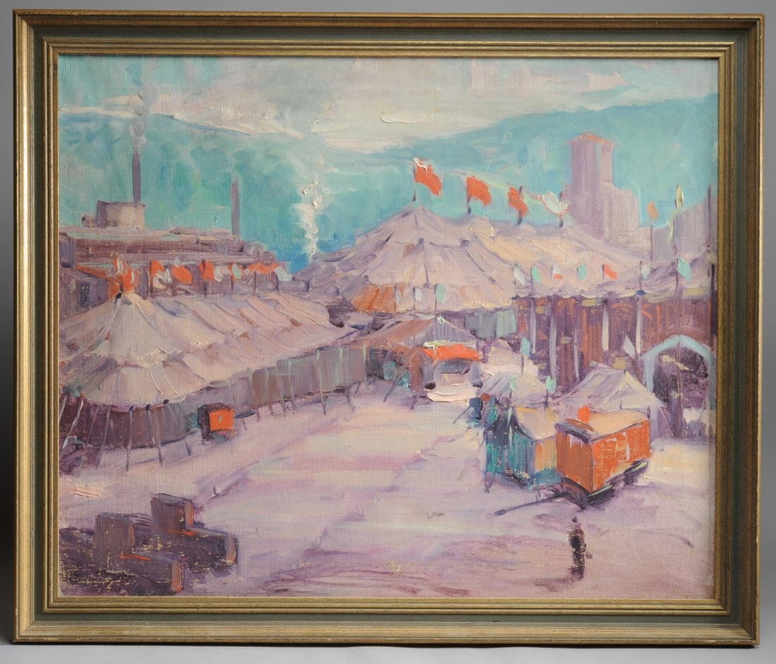 Large Oil on Canvas Circus Tents (1 of 14)