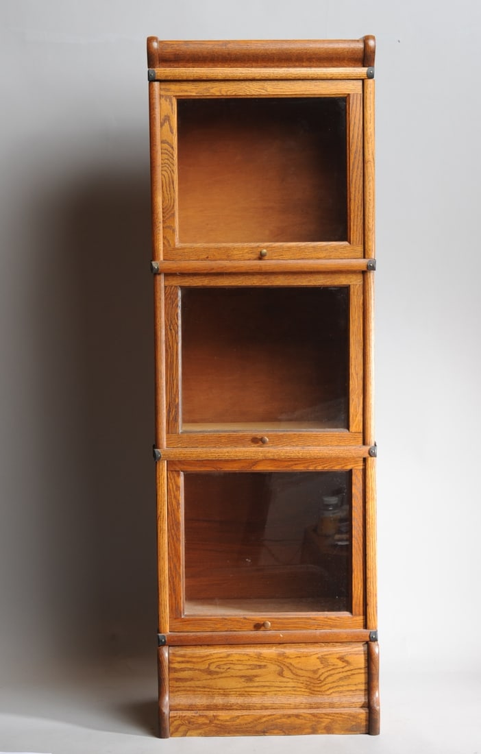 3 Stack Narrow Barrister Book Case (1 of 4)