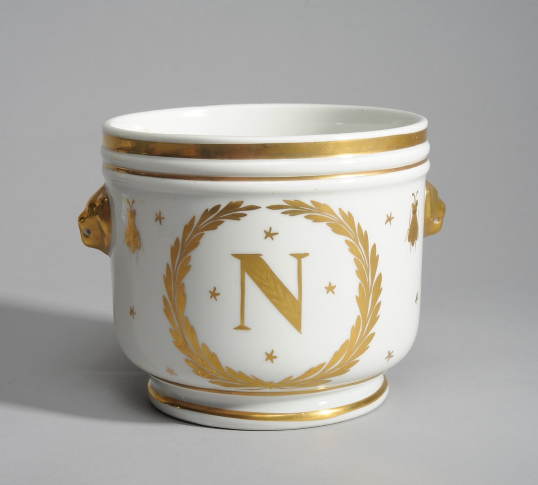 French Porcelain Napoleon Bee Cachepot (1 of 4)