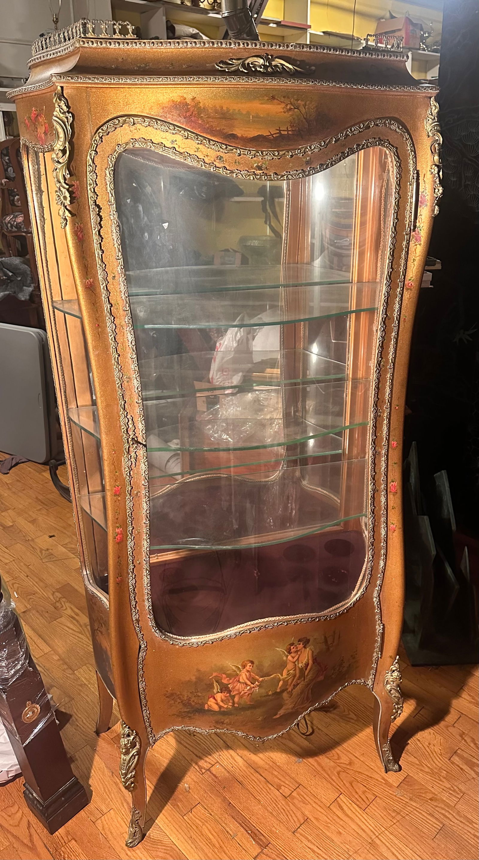 Vintage French Style Reproduction Vitrine (1 of 5)