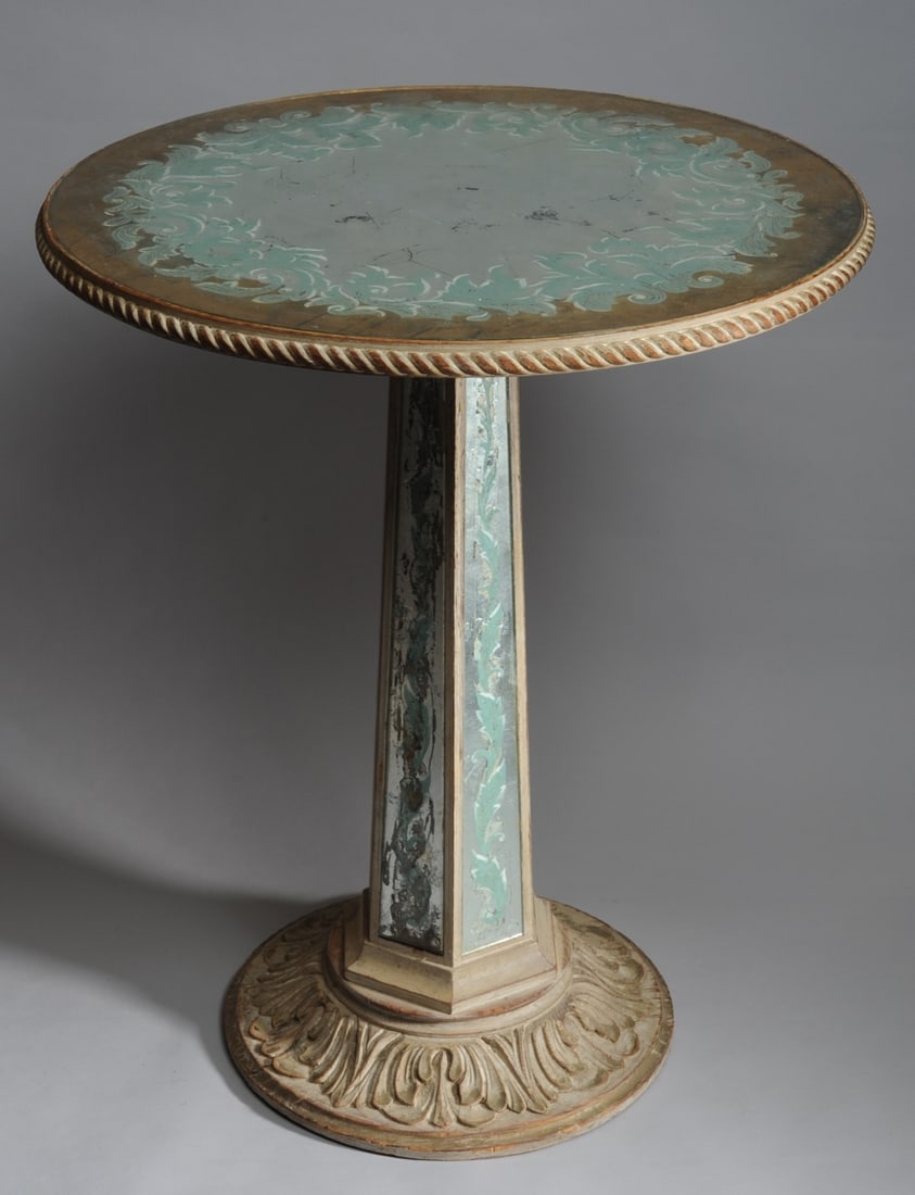 Vintage Venetian Style Eglomise Side Table (1 of 15)