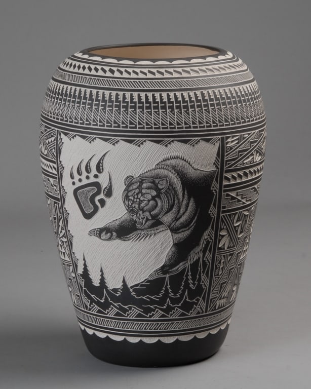 Rachel Aragon (b. 1938) Acoma Pottery Vase (1 of 6)