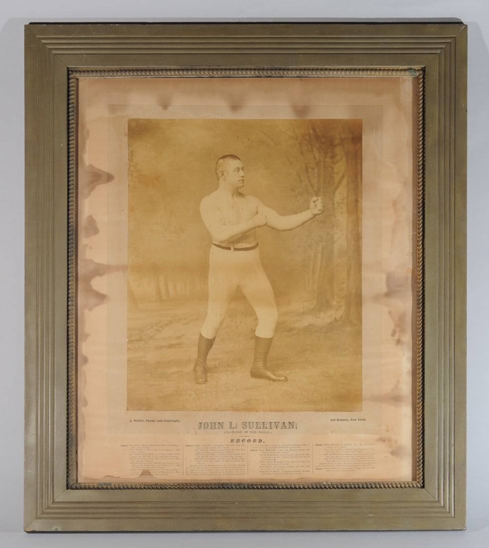 Large 19th C. Albumen Portrait, John L. Sullivan (1 of 12)