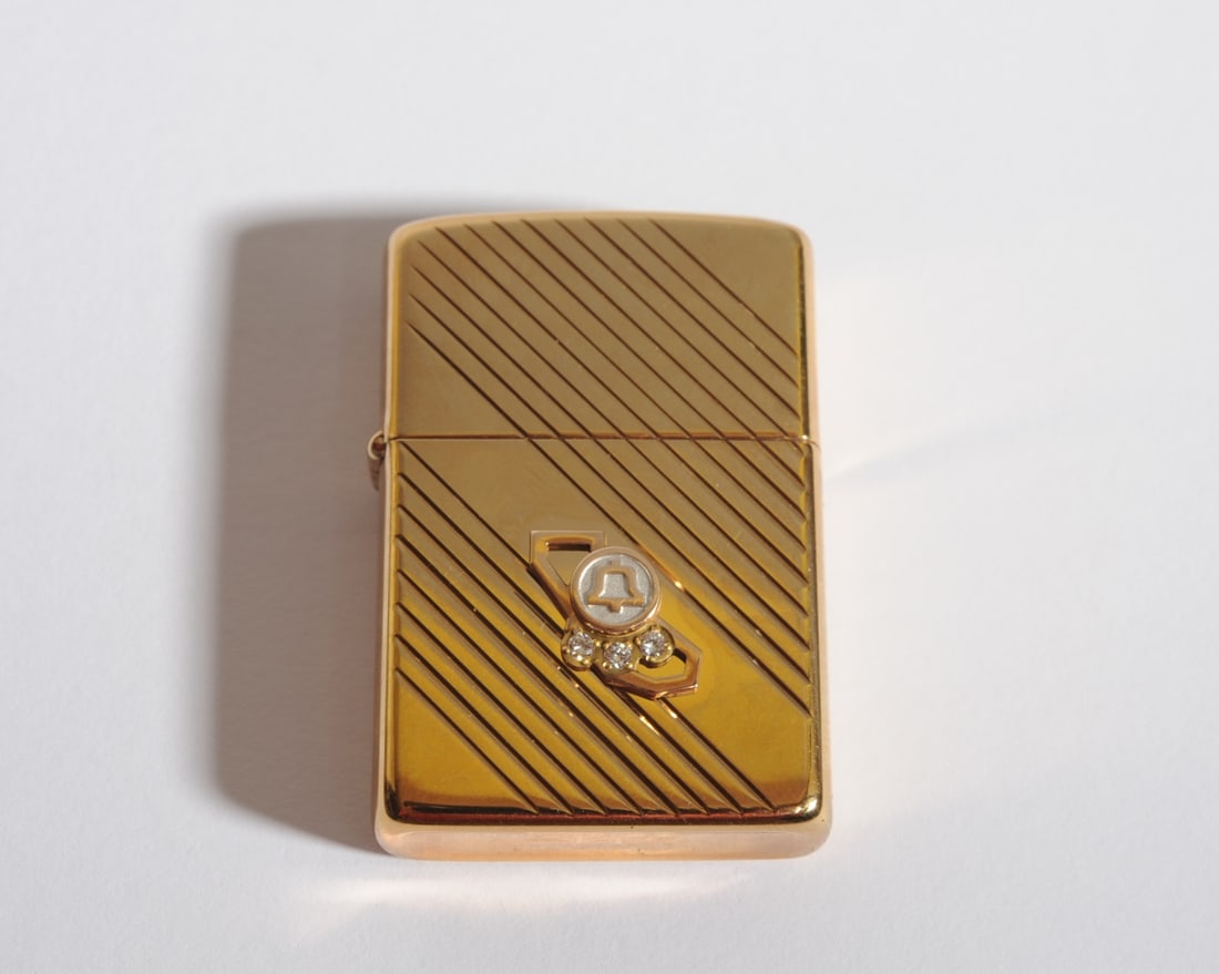 Zippo Bell Systems 10K Emblem & Diamond Lighter (1 of 2)