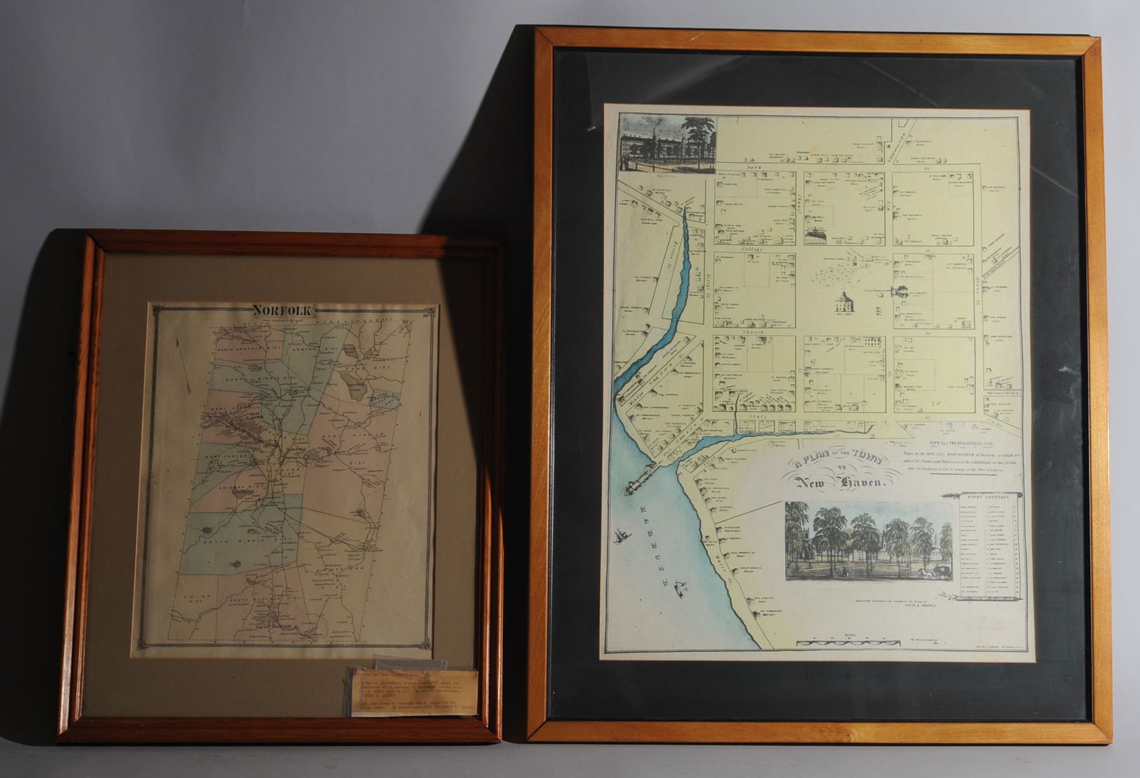 Two Framed Late 19th C. Maps (1 of 6)