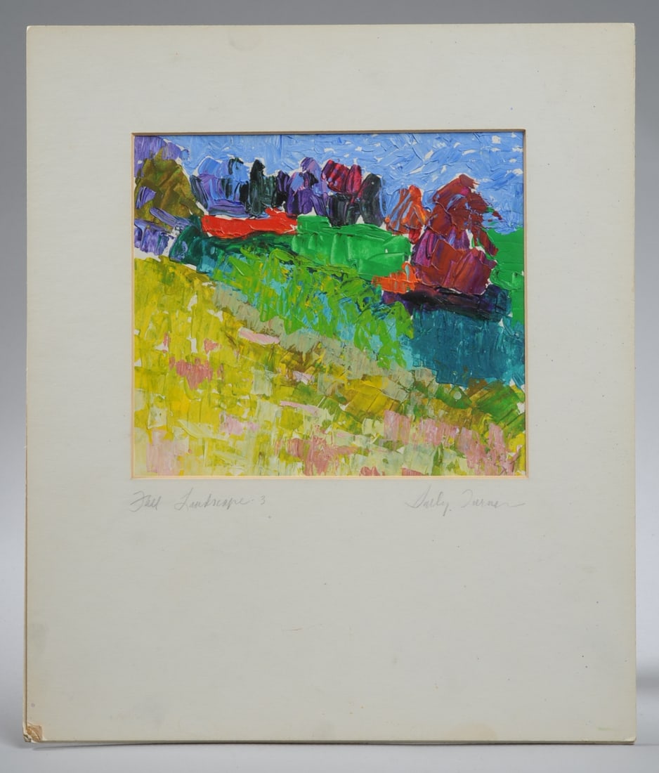 Sally Turner (American, 20th C.) Oil on Paper (1 of 4)