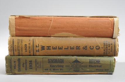 Three Hill's Charlottesville Directories