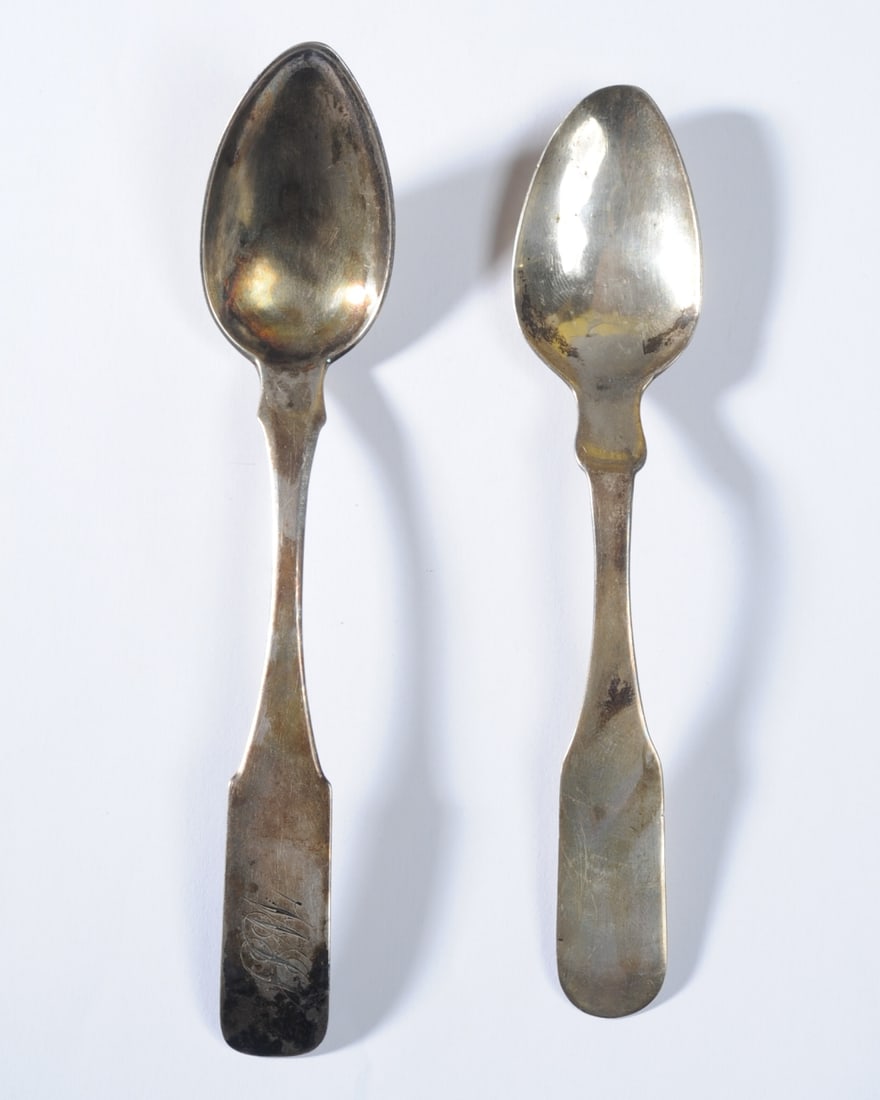 C.A. Burnett (Virginia, DC) Coin Silver Spoon + (1 of 2)