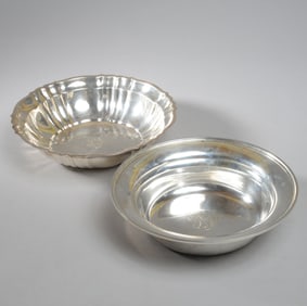 Two Sterling Silver Bowls