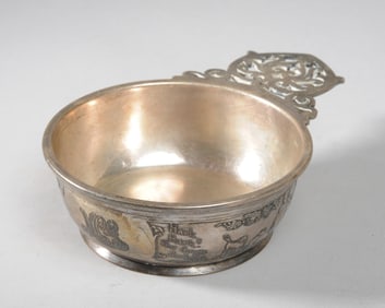 Antique Black Starr & Frost Sterling Porringer