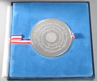 Franklin Mint Sterling Silver Bicentennial Medal