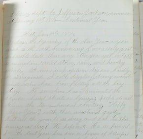 1876 Diary, Young Man, Oconomowoc, Wisconsin