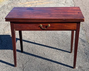George III Mahogany Games Table