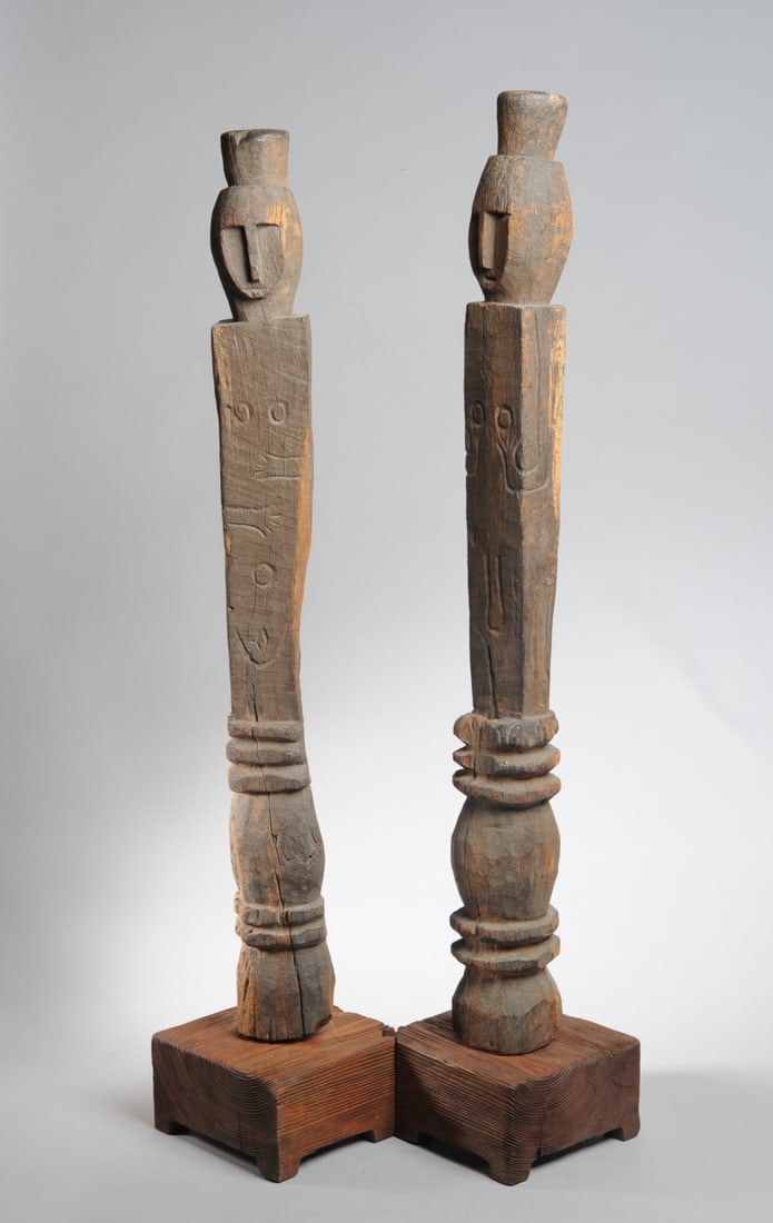 Pair Ana Deo Ancestor Figure Posts, Flores (1 of 11)