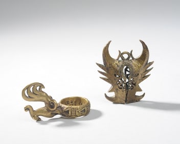 Indonesian Taiganja Pendant, Batak Ring'
