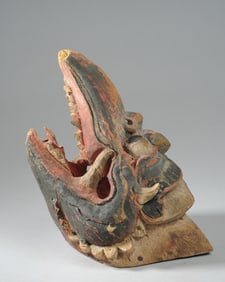 Old Carved Wood Garuda Head, Bali