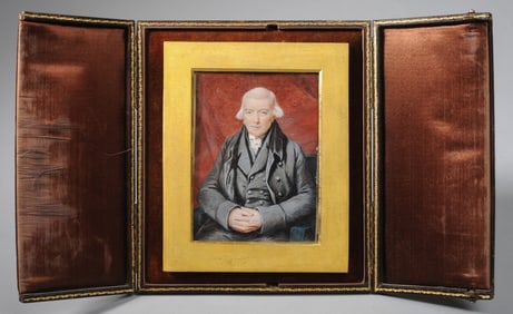 1822 Portrait Miniature by Louis Ami Ferriere