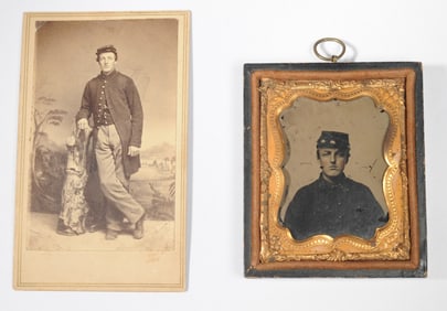 Ambrotype & CDV of the Same Civil War Soldier