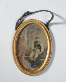 Tintype of a Young Jockey
