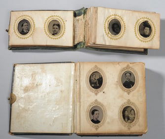 Two "Gem" Tintype Albums w/ Photos