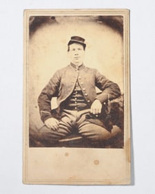 CDV Photo Civil War Soldier Rhode Island