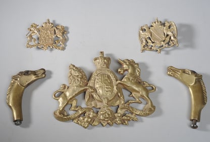 Coat of Arms Lot, Helmet Plates, etc.