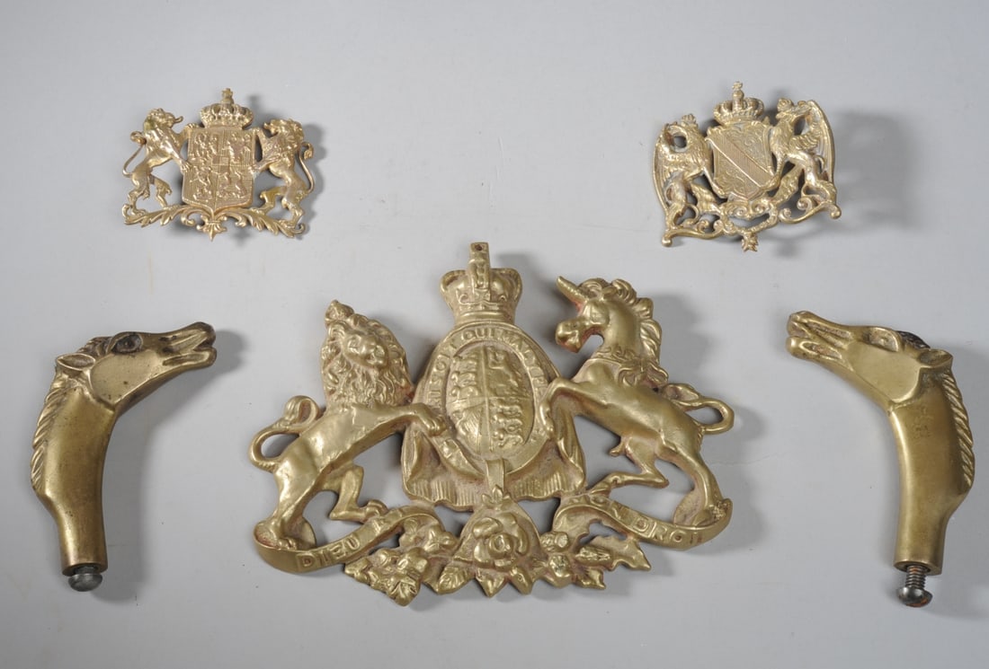 Coat of Arms Lot, Helmet Plates, etc. (1 of 7)