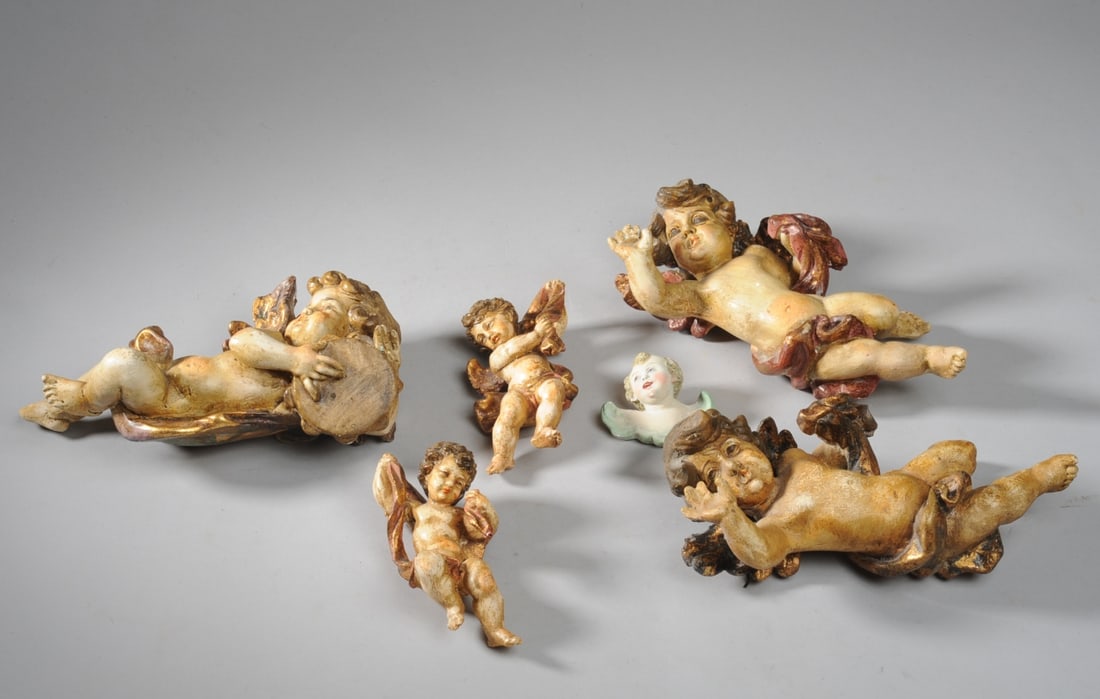 Lot Ceramic Baroque Style Putti (1 of 11)