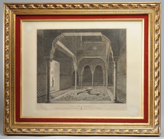 Two 19th C. Architectural Prints of Moorish Spain