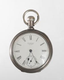 American Waltham Pocket Watch in Coin Silver Case