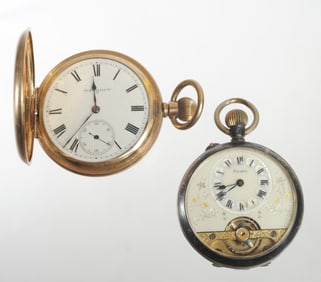 Elgin Gold Plated Pocket Watch +