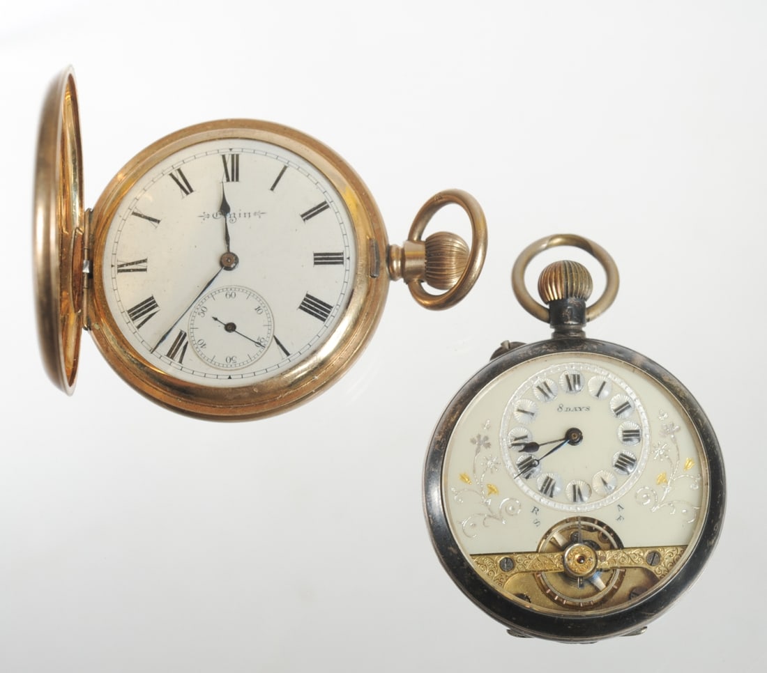 Elgin Gold Plated Pocket Watch + (1 of 7)