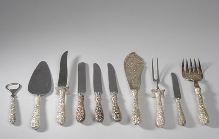 10 pcs. Sterling-Handle Flatware