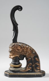 1923 Lion Head Corporate Seal Press
